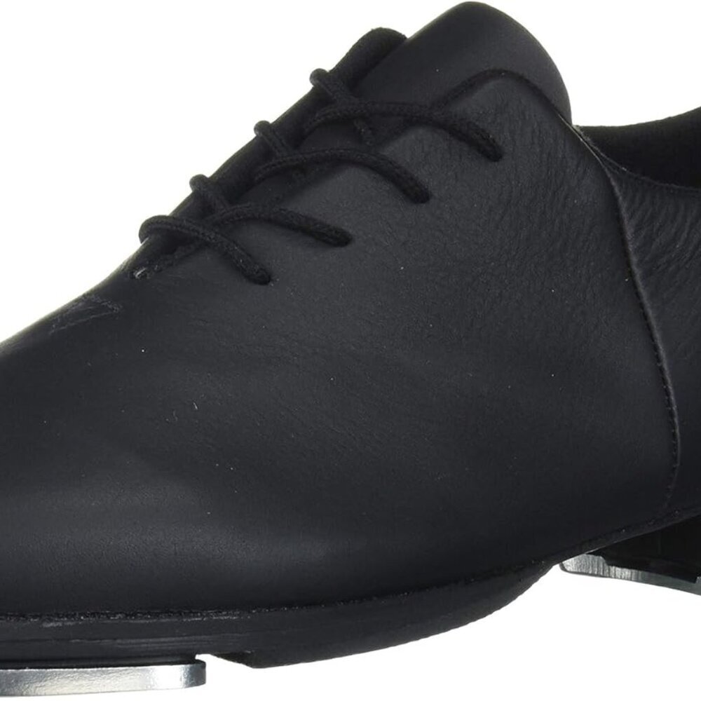 Dance Women's Leather Shoes Size 9 Black Rubber Sole Non-Slip Cushioned